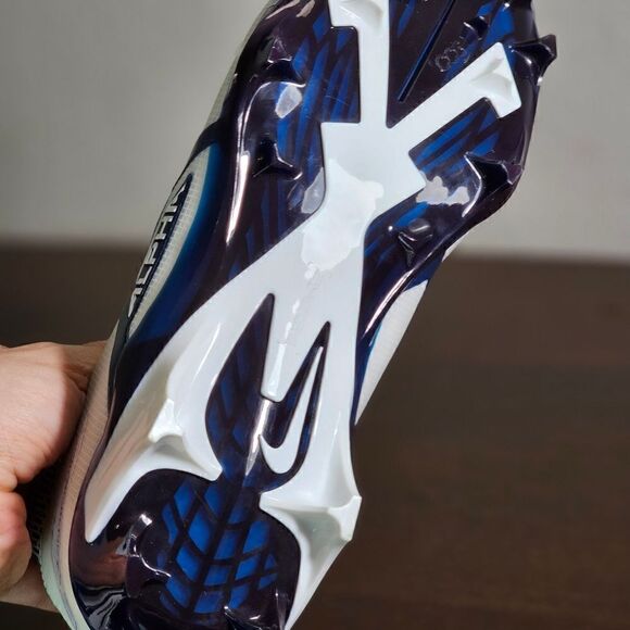 Nike Alpha Menace Elite 3 Flyknit Men's Football Cleats Shoes Size 8 White Black - Picture 15 of 16